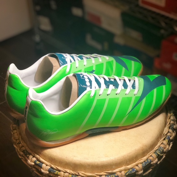 Diadora RB2003 R ID Soccer Green Fluo/Atl Sz 12.5 - Picture 3 of 9